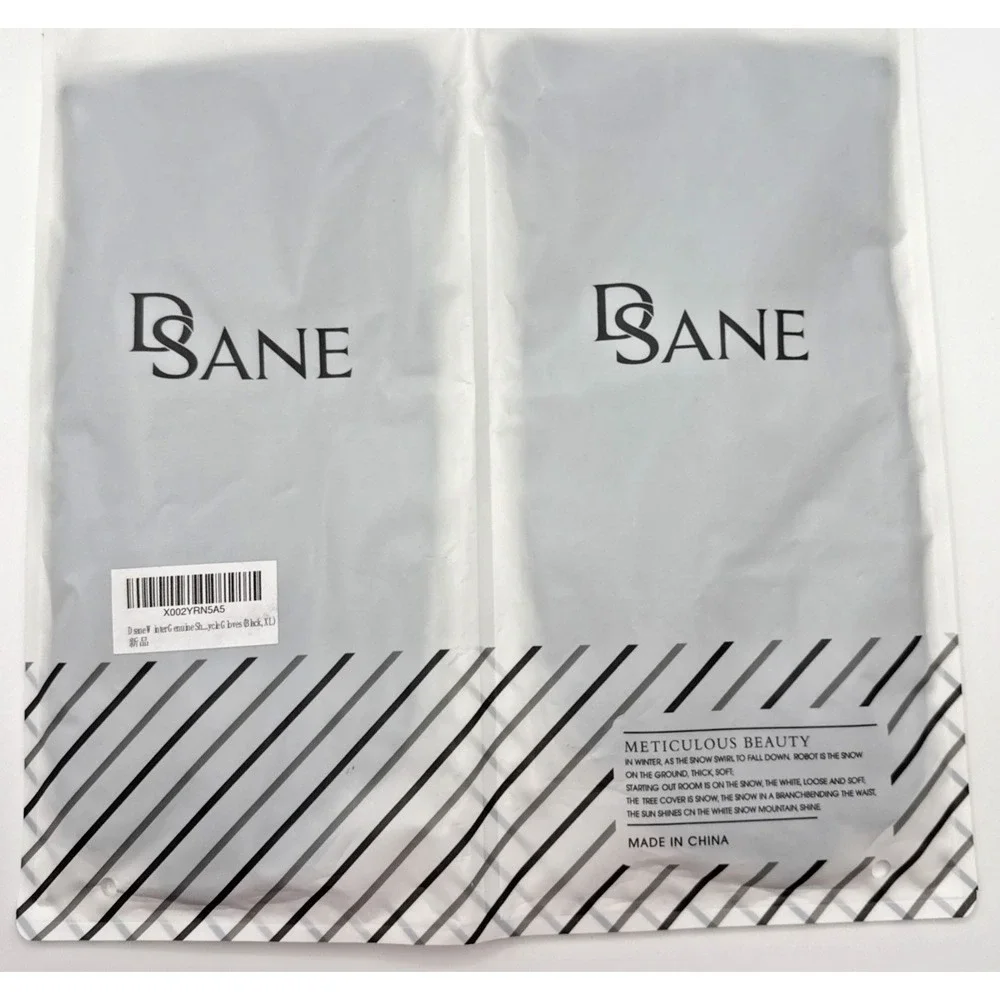 Dsane Women's XL Black Faux Leather Touchscreen Winter Driving Gloves‎ NWT